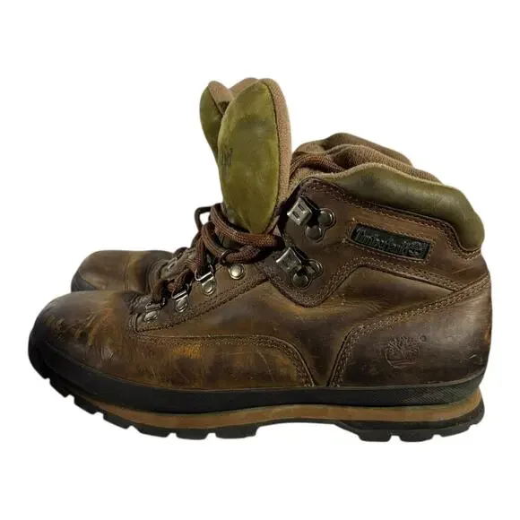 Timberland Waterproof Leather Hiking Boots Brown Men’s 10M Trail Outdoor Lace-Up - Picture 4 of 8